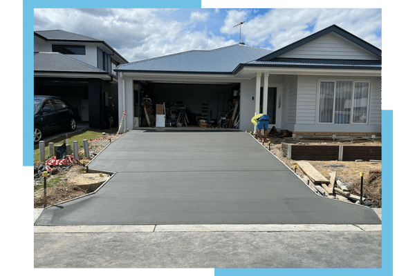 Plain Concrete Driveway Finish Brisbane